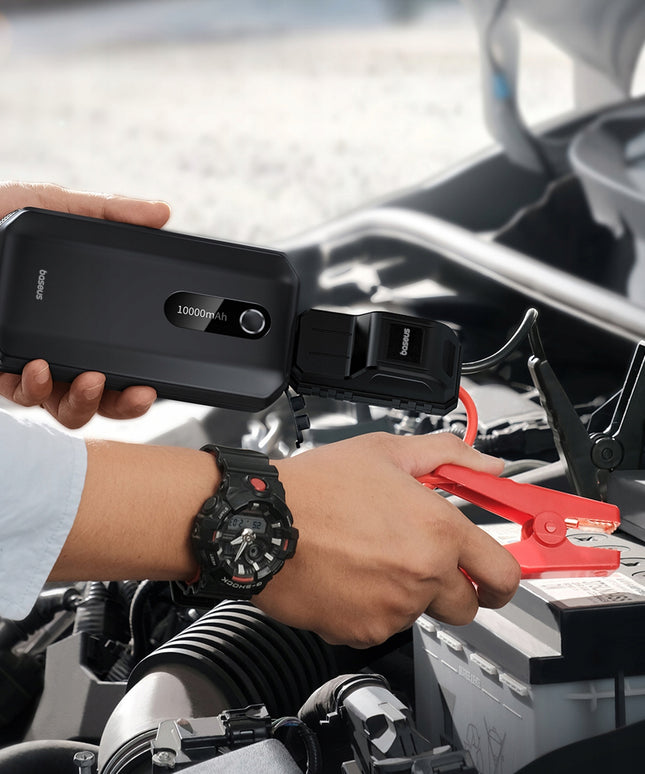 JUMP STARTER BOOSTER BASEUS 10000mAh 1000A Užvedimo įrenginys Powerbankas