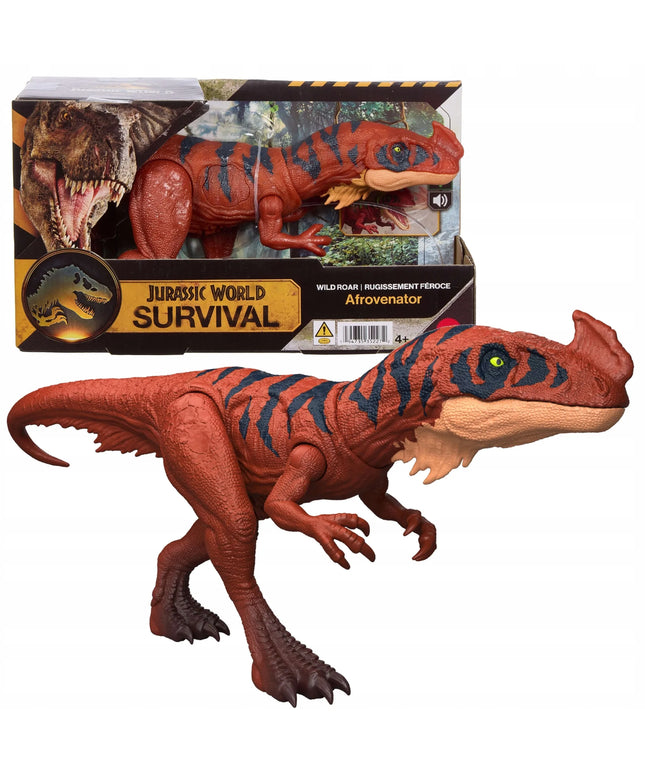 JURASSIC WORLD INTERAKTYVI RIAUMOJANTI „AFROVENATOR“ DINOZAURO FIGŪRĖLĖ SU ŠVIESOS IR GARSO EFEKTAIS