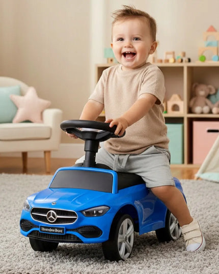 Sun Baby „Mercedes C-Class“ stumiamas paspirtukas-vaikštynė, mėlynas