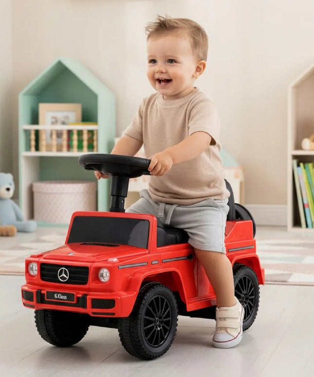 Vaikiškas paspirtukas Mercedes-Benz G 350d raudonas