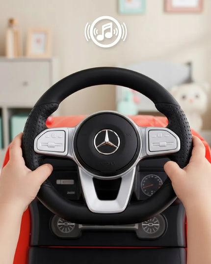 Vaikiškas paspirtukas Mercedes-Benz G 350d raudonas