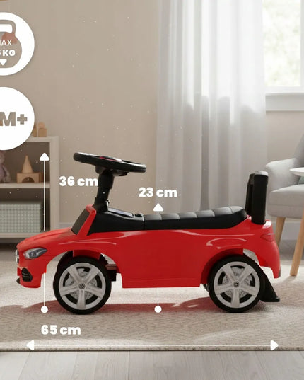Sun Baby paspirtukas stumdukas vaikščiojimo mašinėlė Mercedes C-Class su daiktadėže ir garsais