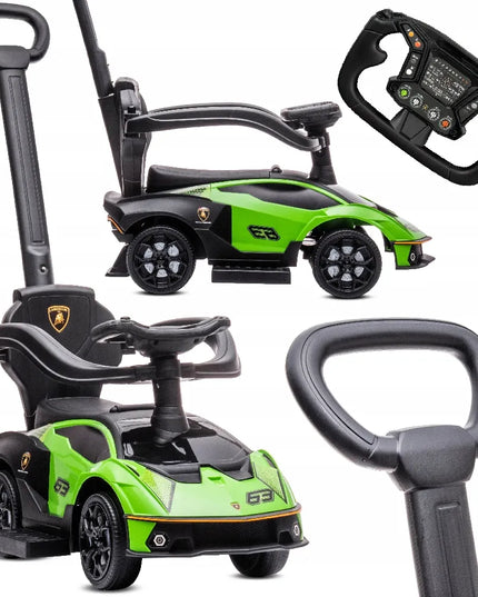 Vaikiškas paspirtukas stumdukas vaikštynė Lamborghini Essenza SCV12