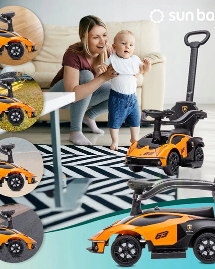 Vaikiškas stumdukas Lamborghini Essenza SCV12 su daiktadėže SUN BABY