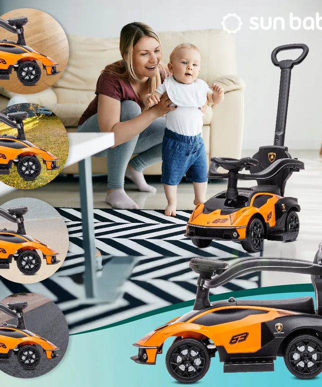 Vaikiškas stumdukas Lamborghini Essenza SCV12 su daiktadėže SUN BABY