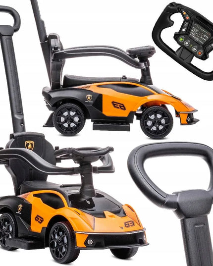 Vaikiškas stumdukas Lamborghini Essenza SCV12 su daiktadėže SUN BABY