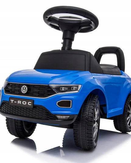Vaikiškas paspirtukas vaikštynė Volkswagen T-Roc su dėtuve ir garsiniu signalu SUN BABY