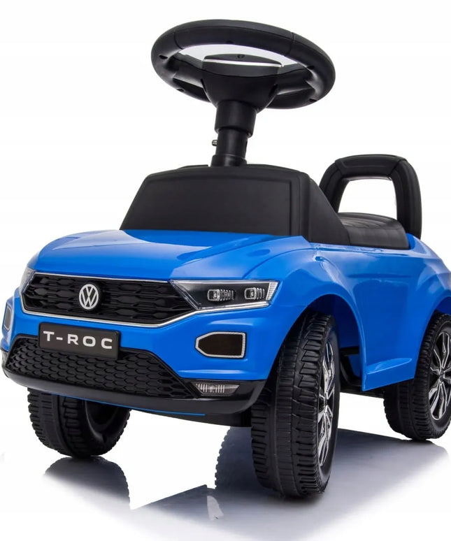 Vaikiškas paspirtukas vaikštynė Volkswagen T-Roc su dėtuve ir garsiniu signalu SUN BABY