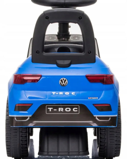 Vaikiškas paspirtukas vaikštynė Volkswagen T-Roc su dėtuve ir garsiniu signalu SUN BABY
