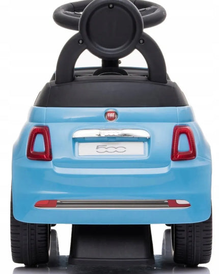 Sun Baby pasyvinis automobilis Fiat 500 stūmiklis berniukams su daiktadėže