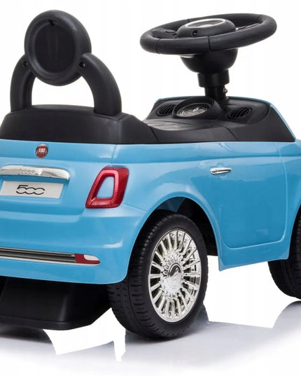 Sun Baby pasyvinis automobilis Fiat 500 stūmiklis berniukams su daiktadėže