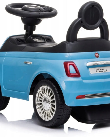 Sun Baby pasyvinis automobilis Fiat 500 stūmiklis berniukams su daiktadėže