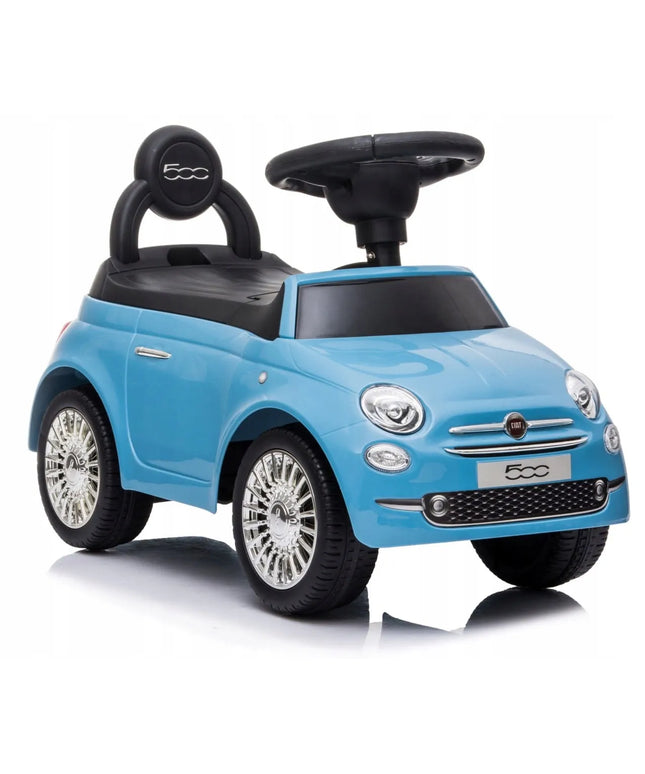 Sun Baby pasyvinis automobilis Fiat 500 stūmiklis berniukams su daiktadėže