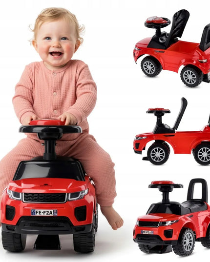 Sun Baby pasyvusis vaikštynė-stumdukas vaikams nuo 1 metų su bagažine ir garsais