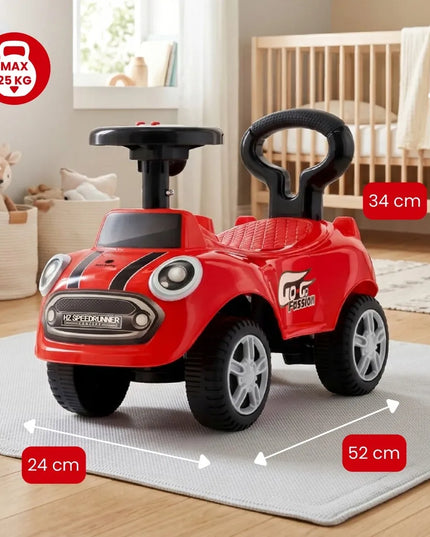 Sun Baby GO GO Fassion vaikiškas automobilis-stūmdukas, raudonas