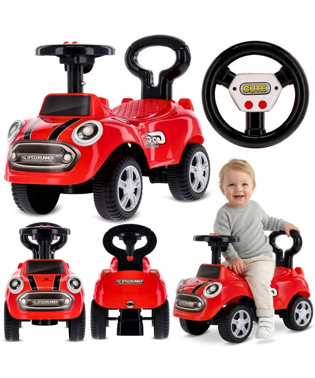 Sun Baby GO GO Fassion vaikiškas automobilis-stūmdukas, raudonas