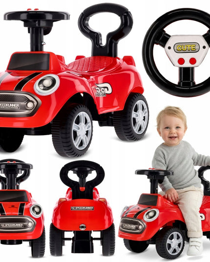 Sun Baby GO GO Fassion vaikiškas automobilis-stūmdukas, raudonas