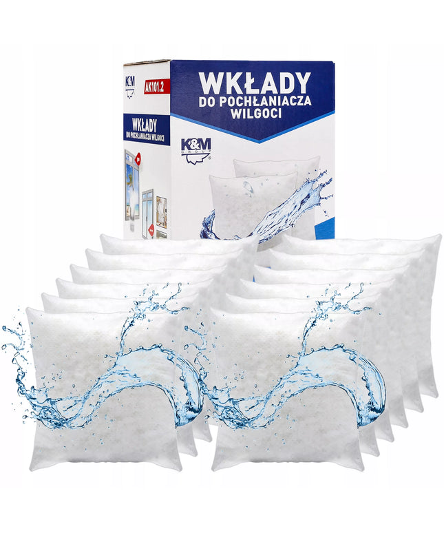 K&M drėgmės surinkėjas keičiami įdėklai 280g x 12 vnt. stiprūs