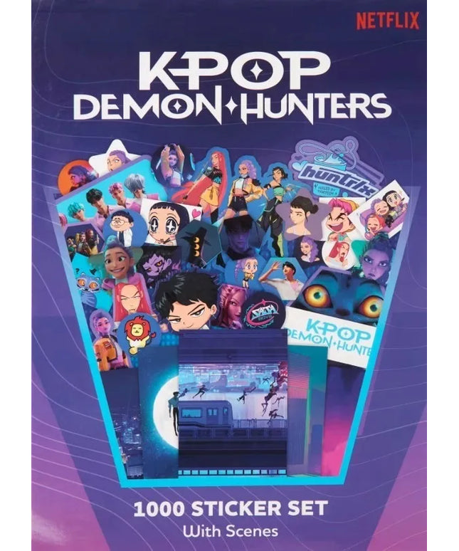 „K-POP DEMON HUNTERS“ – didelė lipdukų knygelė, 1000 lipdukų