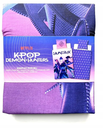 K-POP Demon Hunters medvilninės patalynės komplektas 160 × 200 cm + 70 × 80 cm