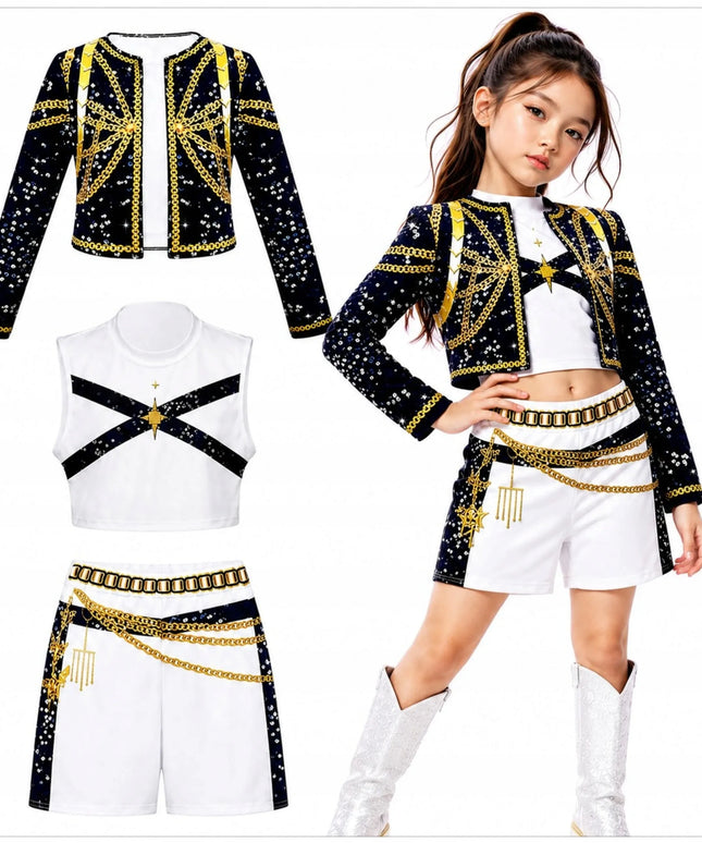 K-pop demonų medžiotojų kostiumas mergaitėms „Zoey Rumi Mira“