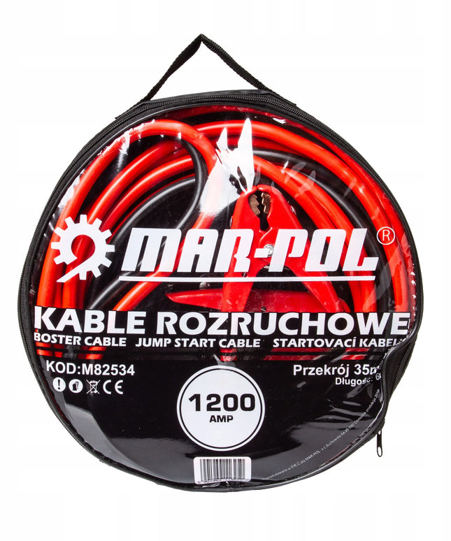 Paleidimo kabeliai automobiliui, 1200 A, 35 mm², 6 m