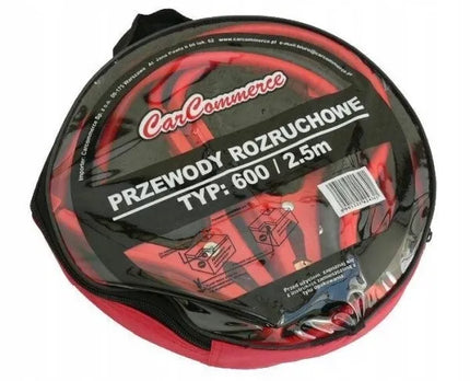 Carcommerce užvedimo kabeliai, 600 A, 2,5 m, CCM42434