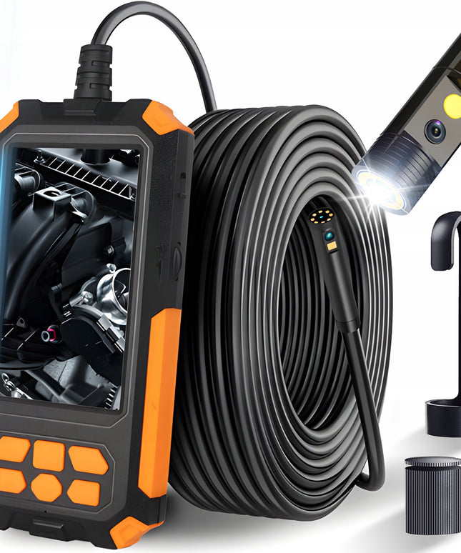 Lankstus endoskopo apžiūros kamera 5 m 9 LED 2x Full HD ekranas