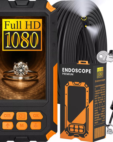 Lankstus endoskopo apžiūros kamera 5 m 9 LED 2x Full HD ekranas