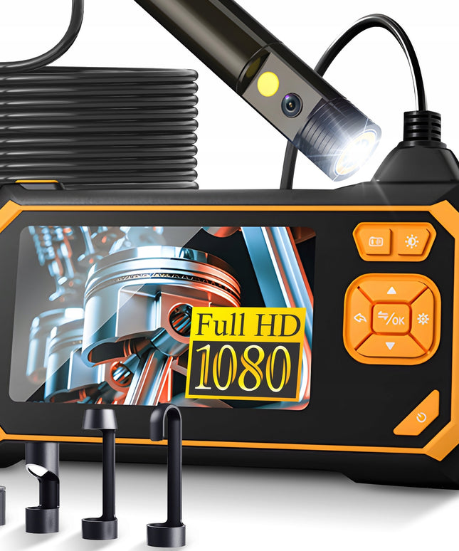 INSPEKCINĖ ENDOSKOPINĖ KAMERA 3M LCD HD 4,3" 8MM FULL HD 360° MICRO SD 64GB