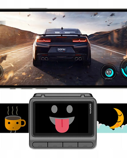 Automobilinis vaizdo registratorius DDPAI Z60 Pro + galinė kamera + laidų komplektas + 128GB