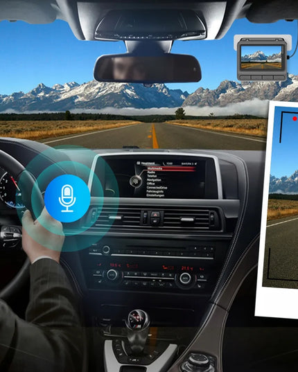 Automobilinis vaizdo registratorius DDPAI Z60 Pro + galinė kamera + laidų komplektas + 128GB