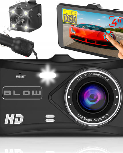 Automobilio vaizdo registratorius „BLOW F800“ su galinio vaizdo kamera FULL HD