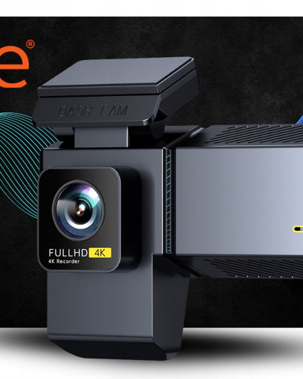 Automobilinė vaizdo kamera 3 kamerų vaizdo registratorius važiavimui 4K PL