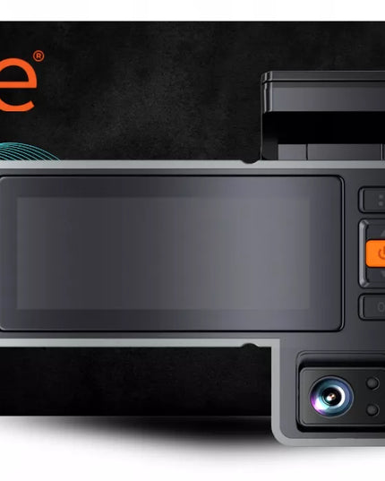 Automobilinė vaizdo kamera 3 kamerų vaizdo registratorius važiavimui 4K PL