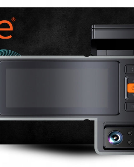 Automobilinė vaizdo kamera 3 kamerų vaizdo registratorius važiavimui 4K PL