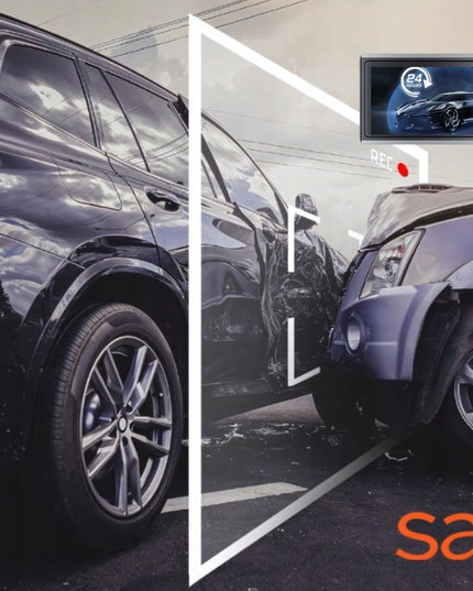 Automobilinė vaizdo kamera 3 kamerų vaizdo registratorius važiavimui 4K PL