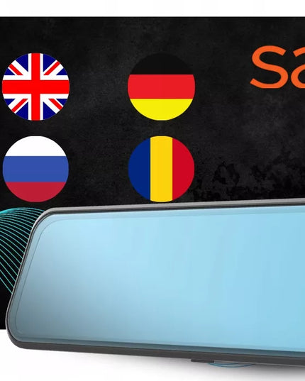 Automobilinis vaizdo registratorius „Save“ A7-PRO 4K, „Sony“ sensorius, veidrodėlio tipo, 64GB