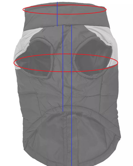 Šilta liemenė-striukė šuniui, 3D raudona, žiemai, XXXL, dideliems šunims