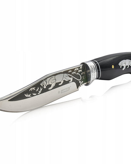 KANDAR Medžioklinis peilis Tiger Karinis Finka Puošta
