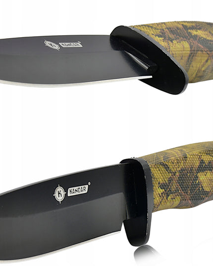 KANDAR Medžioklinis Karinis Peilis Finka + Makštis