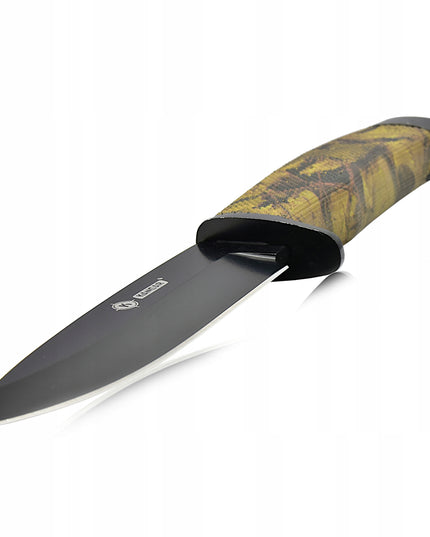 KANDAR Medžioklinis Karinis Peilis Finka + Makštis