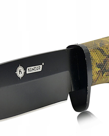 KANDAR Medžioklinis Karinis Peilis Finka + Makštis