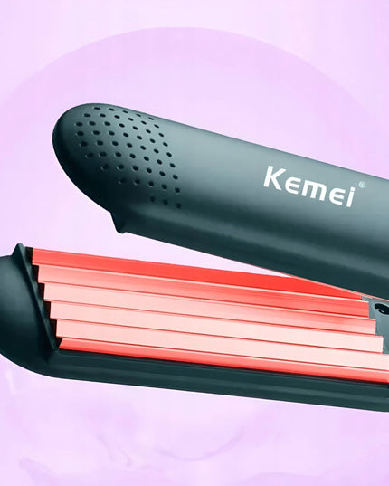 Kemei keraminės plaukų gofravimo žnyplės, 60 W, iki 220 °C