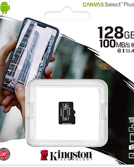 Atminties kortelė PLUS MICROSD KINGSTON 128GB 100MB/s