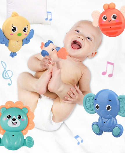 Kūdikio lovelės karuselė su projektoriumi, pulteliu, barškučiais, 100 melodijų ir laikmačiu