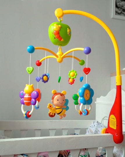 Kūdikio karuselė lovytei su bitutėmis ir drugeliais