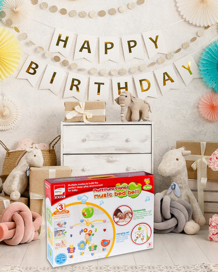 Kūdikio karuselė lovytei su bitutėmis ir drugeliais