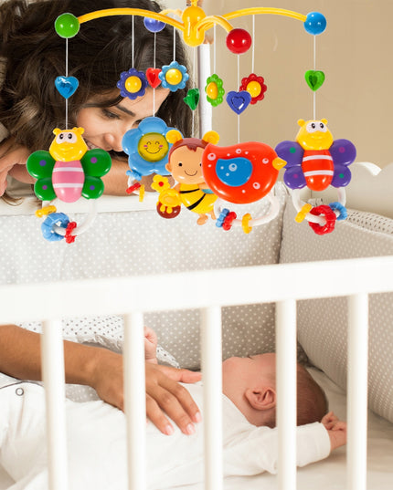 Kūdikio karuselė lovytei su bitutėmis ir drugeliais