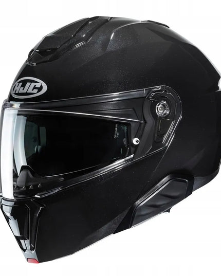 Atveriamas modulinis motociklininko šalmas HJC I91 SOLID METAL BLACK